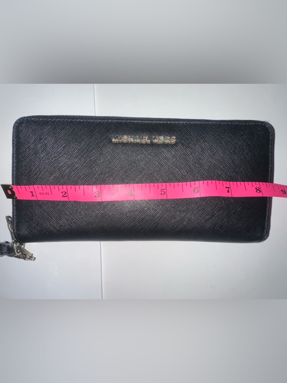 Michael Kors Black Zip-Around Leather Wristlet Wallet with Gold Hardware - Picture 11 of 11